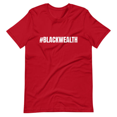 #BLACKWEALTH printed motivational t-shirt